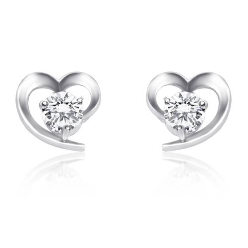 Buy Pure 925 Real Sterling Silver Stud Earrings Online India – OLLUU ...